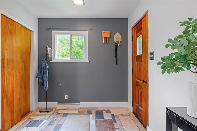 318 Milbren Dr, Penn Hills, PA 15147 - foyer featuring inlaid floor details and baseboards