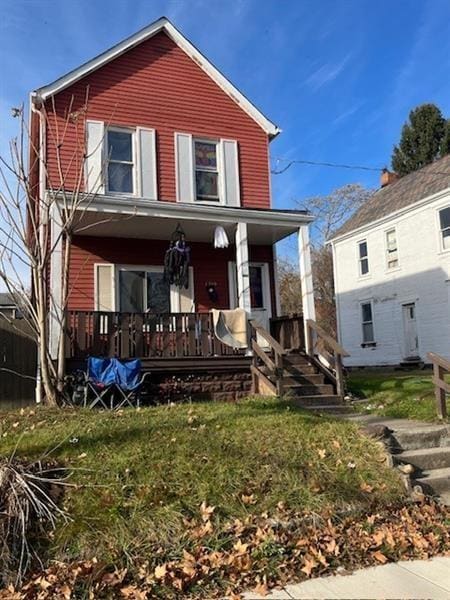 view of front of house featuring a porch