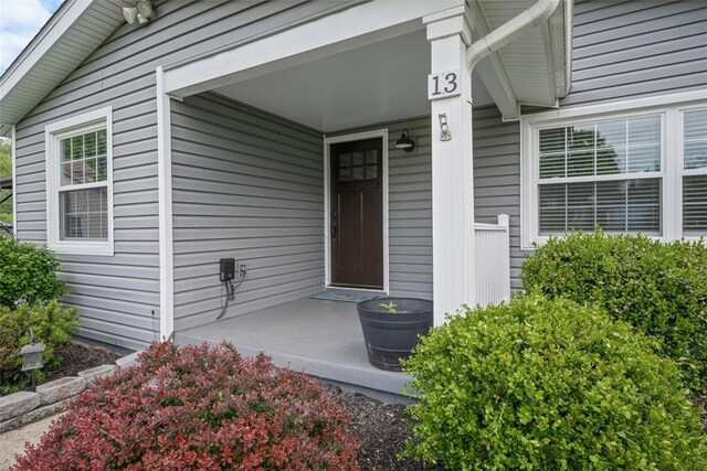 13 Chestnut St, South Fayette, PA 15082 - doorway to property with covered porch