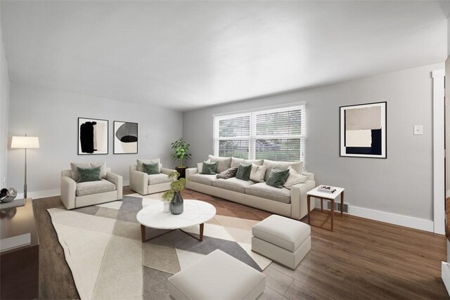 13 Chestnut St, South Fayette, PA 15082 - living area with wood finished floors and baseboards