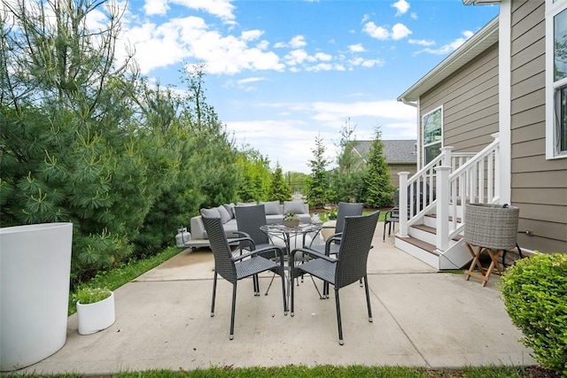 view of patio / terrace with outdoor dining area