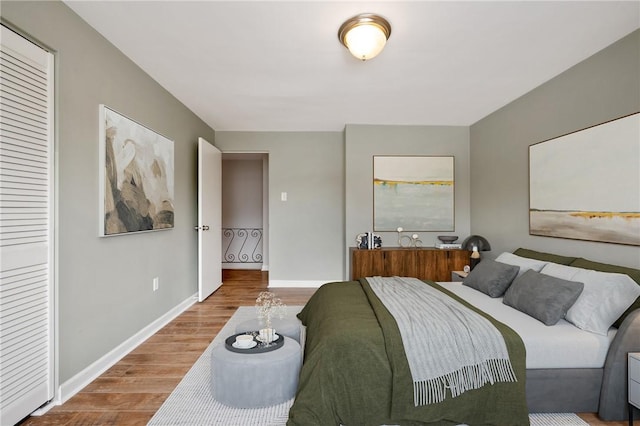 5708 Walnut Unit B2, Shadyside, PA 15232 - bedroom featuring wood finished floors and baseboards