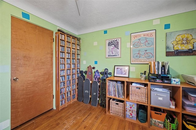 426 Oliver Dr, White Oak, PA 15131 - home office featuring wood finished floors and a textured ceiling