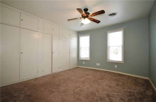 918 Arlington Prt, Vue, PA 15133 - unfurnished bedroom with carpet flooring, baseboards, ceiling fan, and a closet