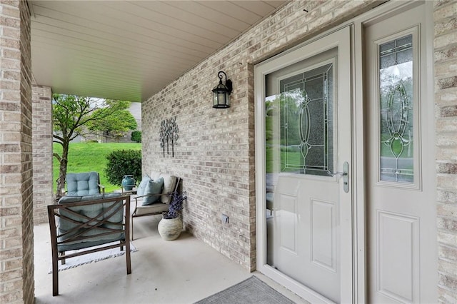 1231 Nicklaus Way W, Deer, PA 15044 - doorway to property featuring brick siding and covered porch