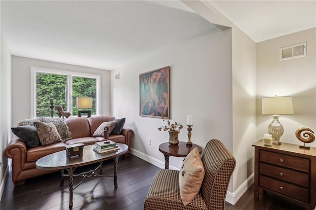 1231 Nicklaus Way W, Deer, PA 15044 - living room with baseboards and dark wood-style flooring