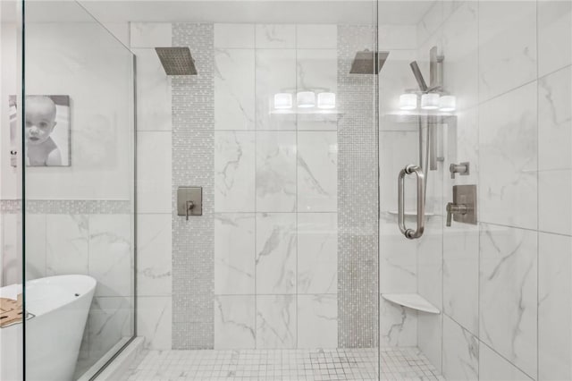 1231 Nicklaus Way W, Deer, PA 15044 - bathroom featuring a stall shower and a freestanding bath