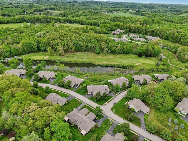 1231 Nicklaus Way W, Deer, PA 15044 - aerial view of property and surrounding area featuring a nearby body of water, nearby suburban area, and a local golf course