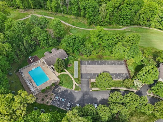 1231 Nicklaus Way W, Deer, PA 15044 - drone / aerial view of a pool area