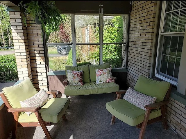 view of sunroom / solarium