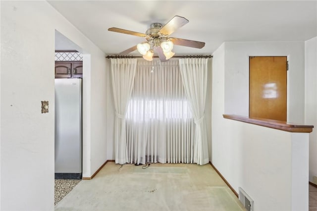 4782 Barone Dr, Whitehall, PA 15227 - spare room with a ceiling fan, baseboards, and carpet floors
