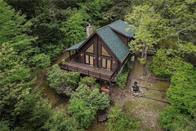 365 Hemlock Bnd, Emlenton, PA 16373 - view from above of property with a forest