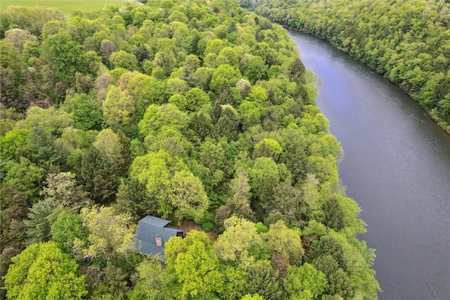 365 Hemlock Bnd, Emlenton, PA 16373 - drone / aerial view of a heavily wooded area and a large body of water
