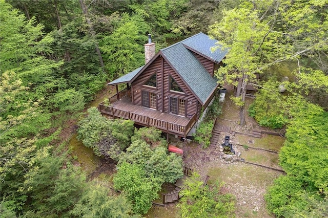 365 Hemlock Bnd, Emlenton, PA 16373 - aerial view of property and surrounding area featuring a heavily wooded area