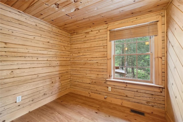 365 Hemlock Bnd, Emlenton, PA 16373 - unfurnished room featuring wood walls and wooden ceiling