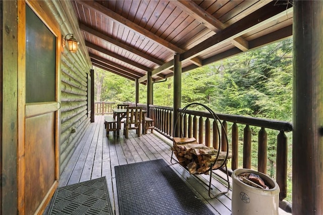365 Hemlock Bnd, Emlenton, PA 16373 - view of wooden terrace