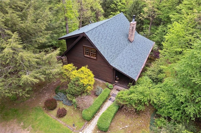 365 Hemlock Bnd, Emlenton, PA 16373 - view from above of property with a forest