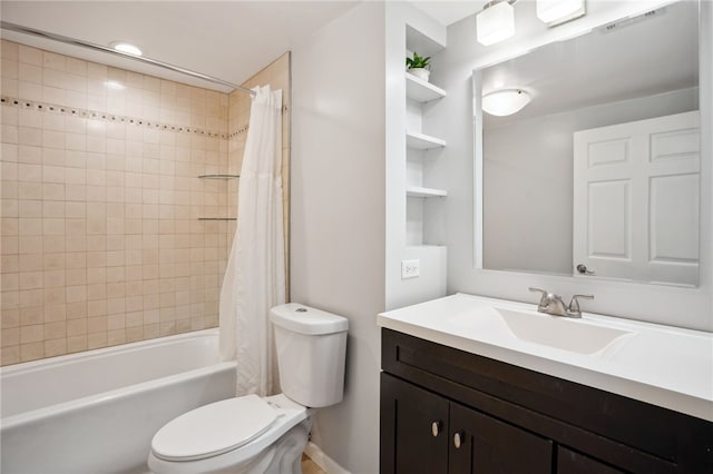 200 Dorseyville Rd, Ohara, PA 15215 - bathroom with toilet, shower / bath combo with shower curtain, vanity, and baseboards