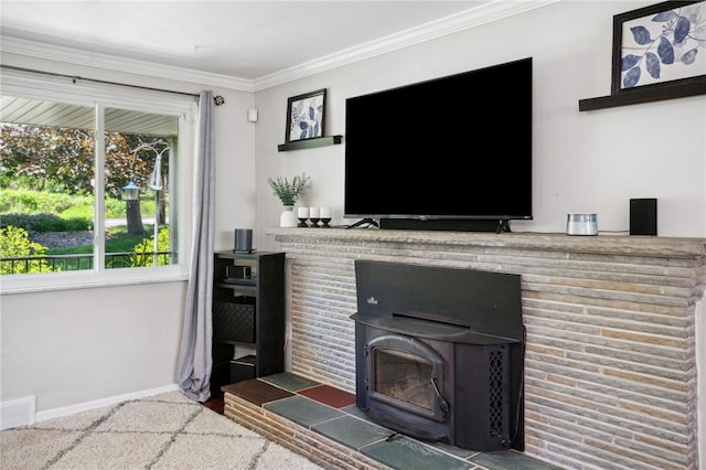 200 Dorseyville Rd, Ohara, PA 15215 - living room with ornamental molding and baseboards