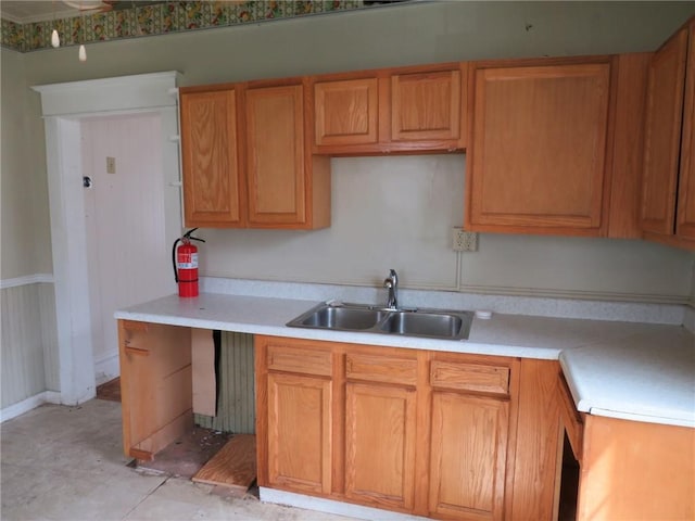802 Howard St, Monongahela, PA 15063 - kitchen featuring a sink and light countertops