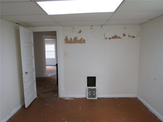 802 Howard St, Monongahela, PA 15063 - spare room with a paneled ceiling and baseboards