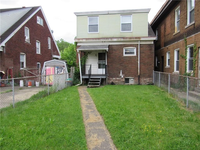 view of front of property with brick siding