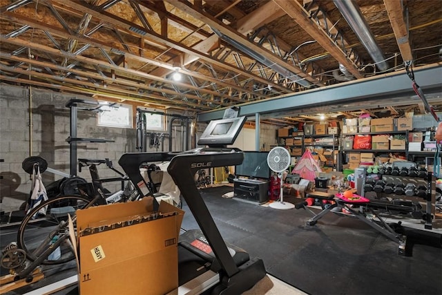 view of exercise room