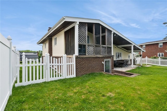 116 Tangelo Dr, Jefferson Hills, PA 15025 - back of house featuring a patio area and brick siding