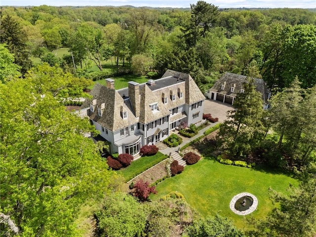 265 Scaife Rd, Sewickley Heights, PA 15143 - aerial view of property and surrounding area featuring a heavily wooded area