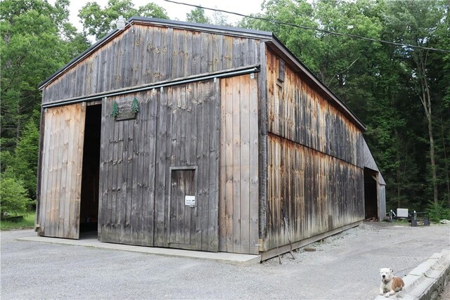 view of outbuilding with an outdoor structure