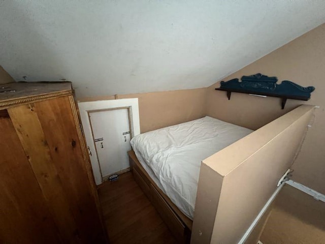 41 Sylvia Ave, Ross Twp, PA 15214 - bedroom with lofted ceiling and wood finished floors