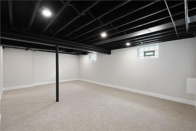 3334 Comanche Rd, Upper St Clair, PA 15241 - basement with carpet flooring and baseboards