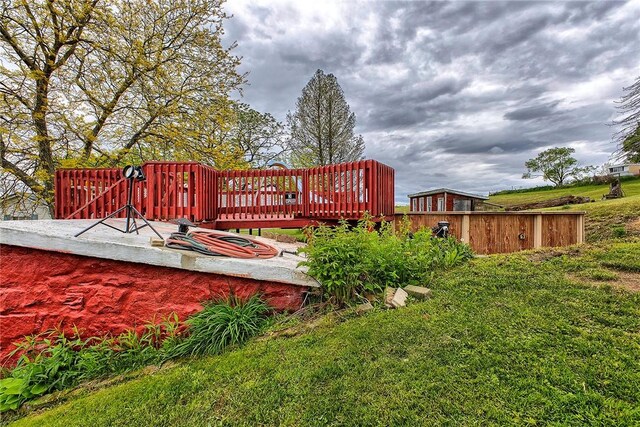 257 Lavansville Rd, Somerset Twp, PA 15501 - view of wooden terrace