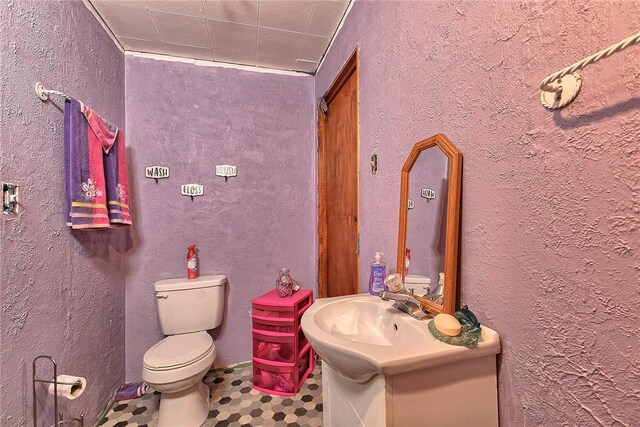 257 Lavansville Rd, Somerset Twp, PA 15501 - bathroom featuring vanity, toilet, and a textured wall