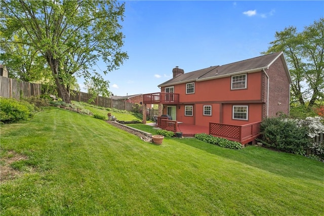 3 Patricia St, Fallowfield, PA 15022 - view of yard with a deck