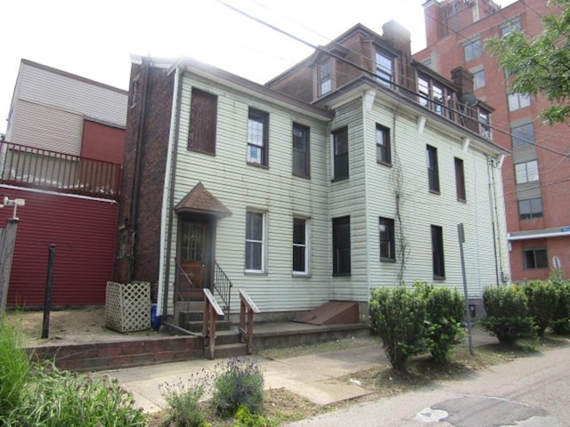 2101 Wharton St, South Side, PA 15203 - view of building exterior featuring entry steps