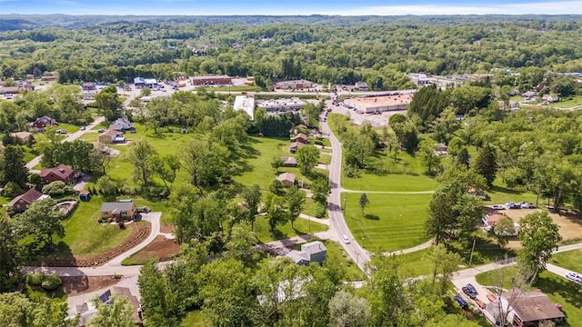 2918 Woodland Cir, Hampton, PA 15101 - aerial view of property and surrounding area with a heavily wooded area
