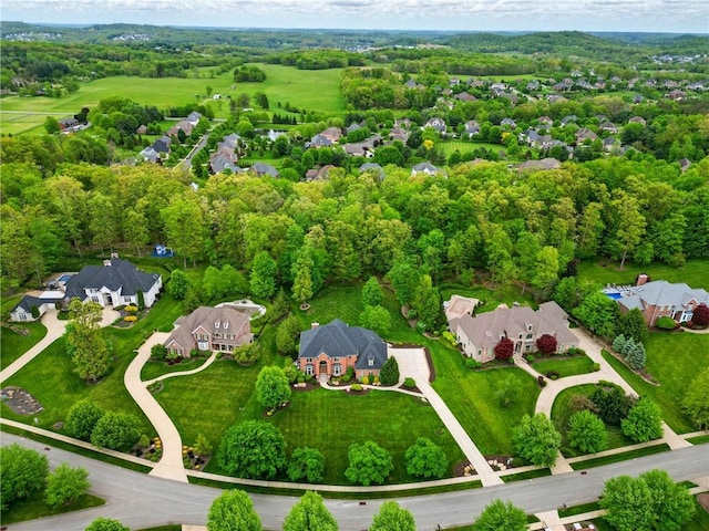 aerial view of residential area