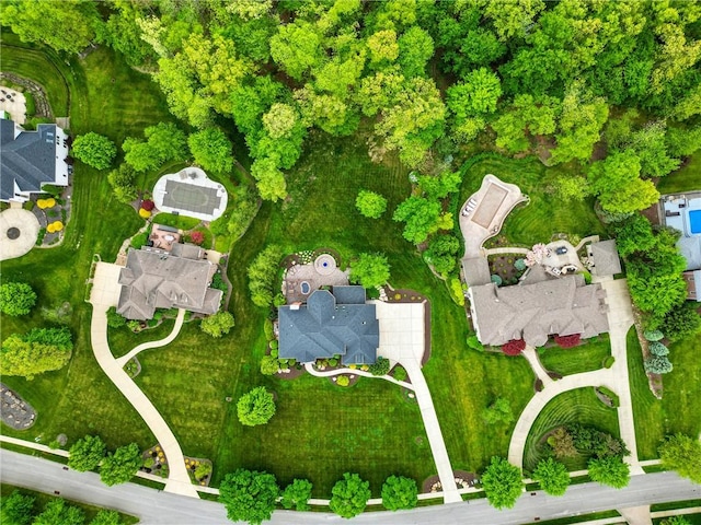 aerial view of property's location