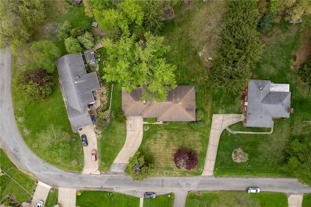aerial view of property's location