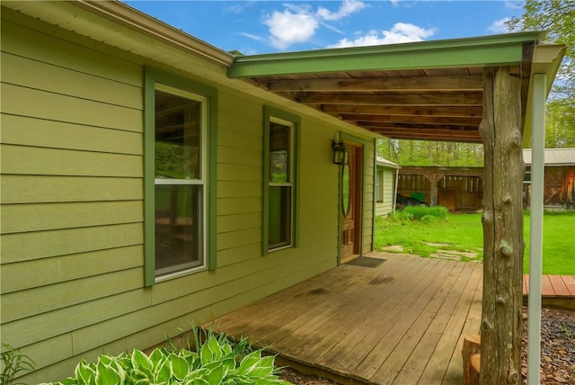 138 Bovard Ln, Cherry Twp, PA 16020 - deck featuring fence
