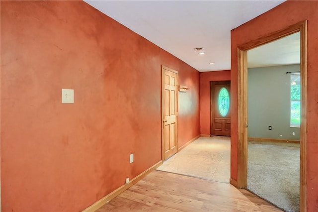 138 Bovard Ln, Cherry Twp, PA 16020 - corridor with light wood-style flooring and baseboards