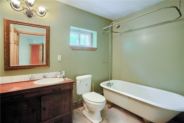 138 Bovard Ln, Cherry Twp, PA 16020 - bathroom with a soaking tub, vanity, toilet, and a shower