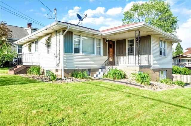 525 Joffre Bulger Rd, Smith, PA 15021 - view of front of house with a front yard and covered porch