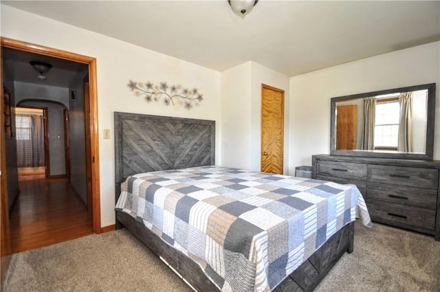 525 Joffre Bulger Rd, Smith, PA 15021 - bedroom featuring carpet floors and arched walkways
