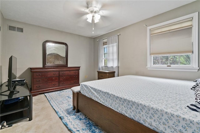 228 Meadowfield Ln, Jefferson Hills, PA 15025 - bedroom featuring carpet floors, multiple windows, and a ceiling fan