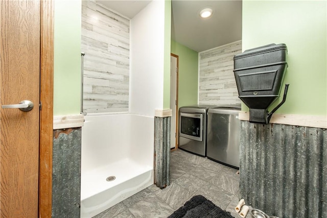 529 Mill Creek Rd, Mill Creek, PA 16362 - full bath with washer and clothes dryer and a shower