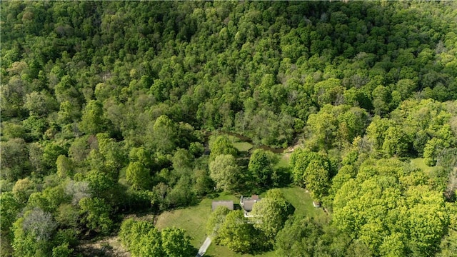 529 Mill Creek Rd, Mill Creek, PA 16362 - aerial overview of property's location with a heavily wooded area