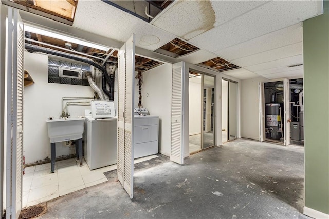 3735 Lyndell St, Castle Shannon, PA 15234 - unfinished basement featuring water heater
