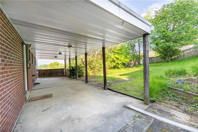 3735 Lyndell St, Castle Shannon, PA 15234 - view of patio / terrace with an attached carport
